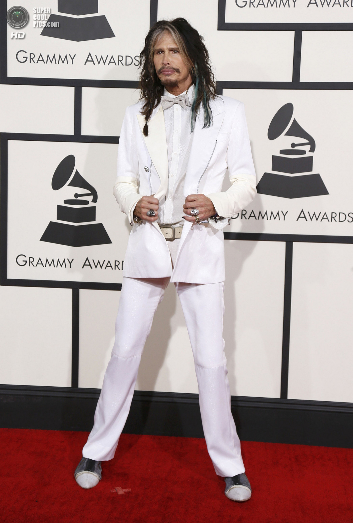 Церемония вручения премии Grammy 2014. На фото Стивен Тайлер.
